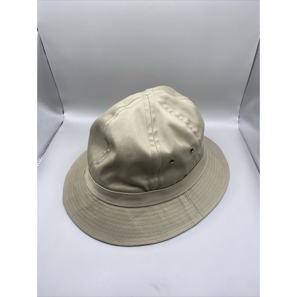 Vintage Kangol Design Safari Bucket Hat Beige Union Made One Size Fits All